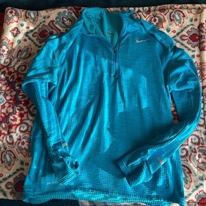 Nike Turquoise Dri-FIT Half-Zip Top